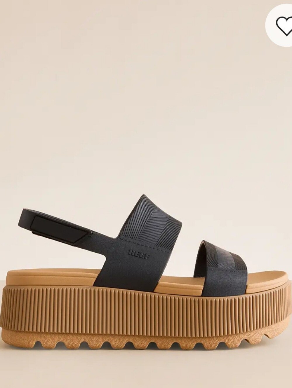 REEF Water Vista Higher Platform Sandals Size 6